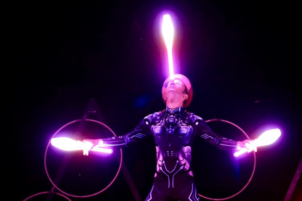 Lichtperformance bei Stadtfest – LED Show Berlin